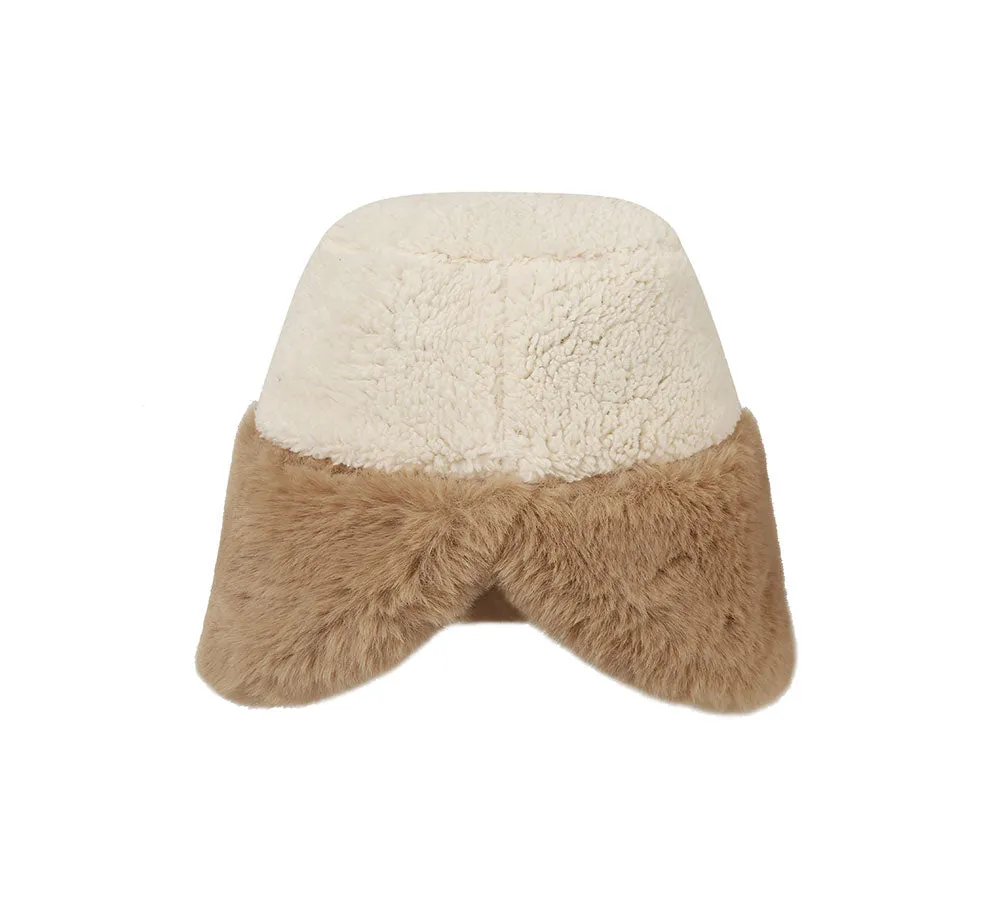 Suede Fluffy Warm Bucket Hat