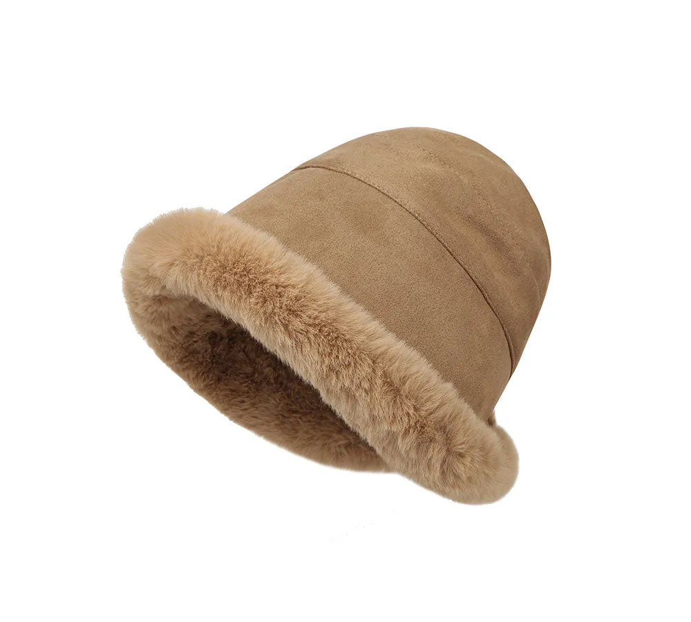 Suede Fluffy Warm Bucket Hat