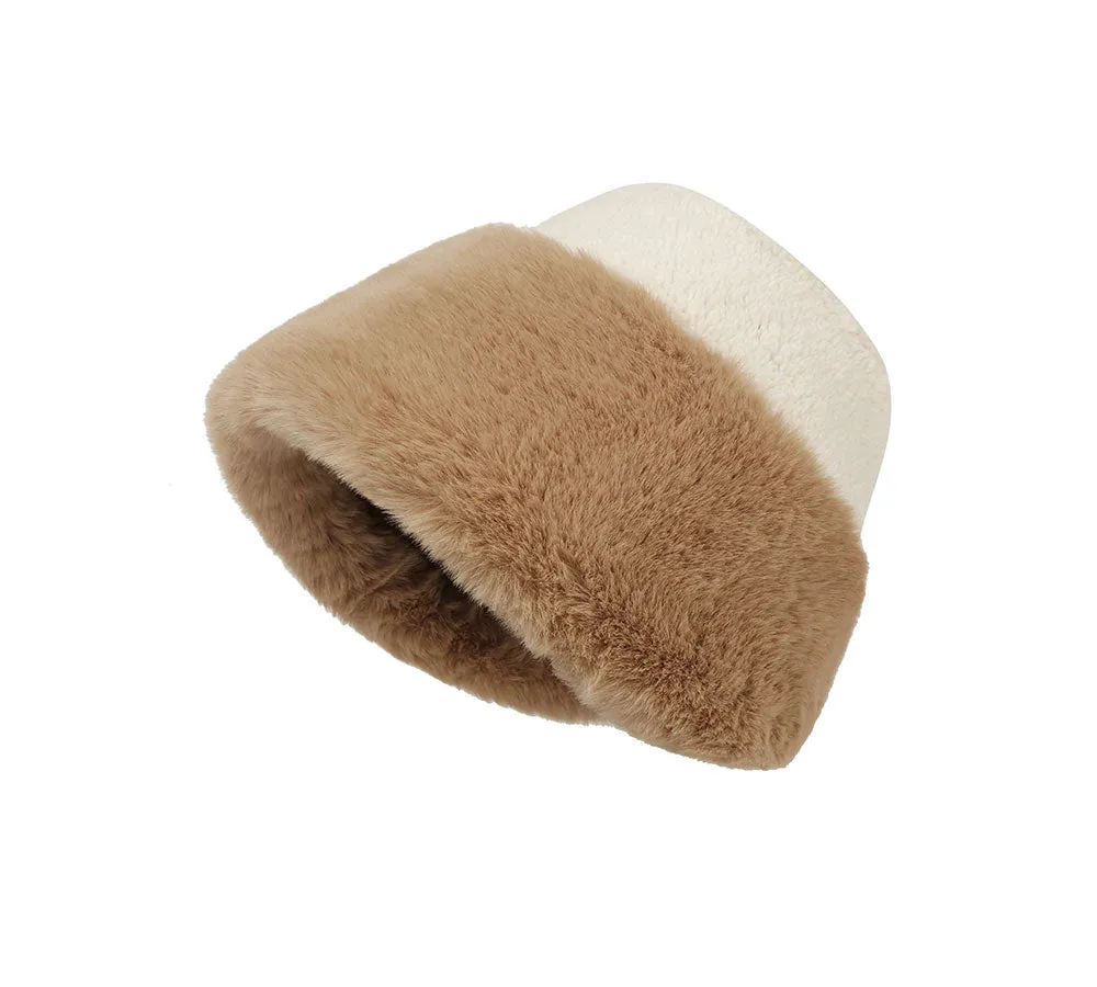 Suede Fluffy Warm Bucket Hat