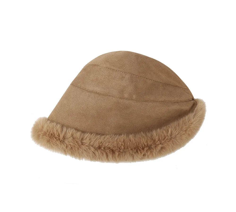 Suede Fluffy Warm Bucket Hat