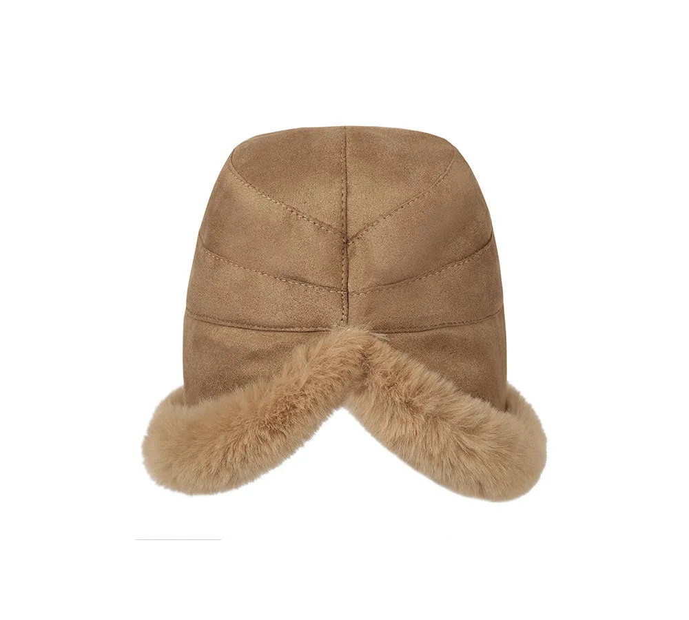 Suede Fluffy Warm Bucket Hat