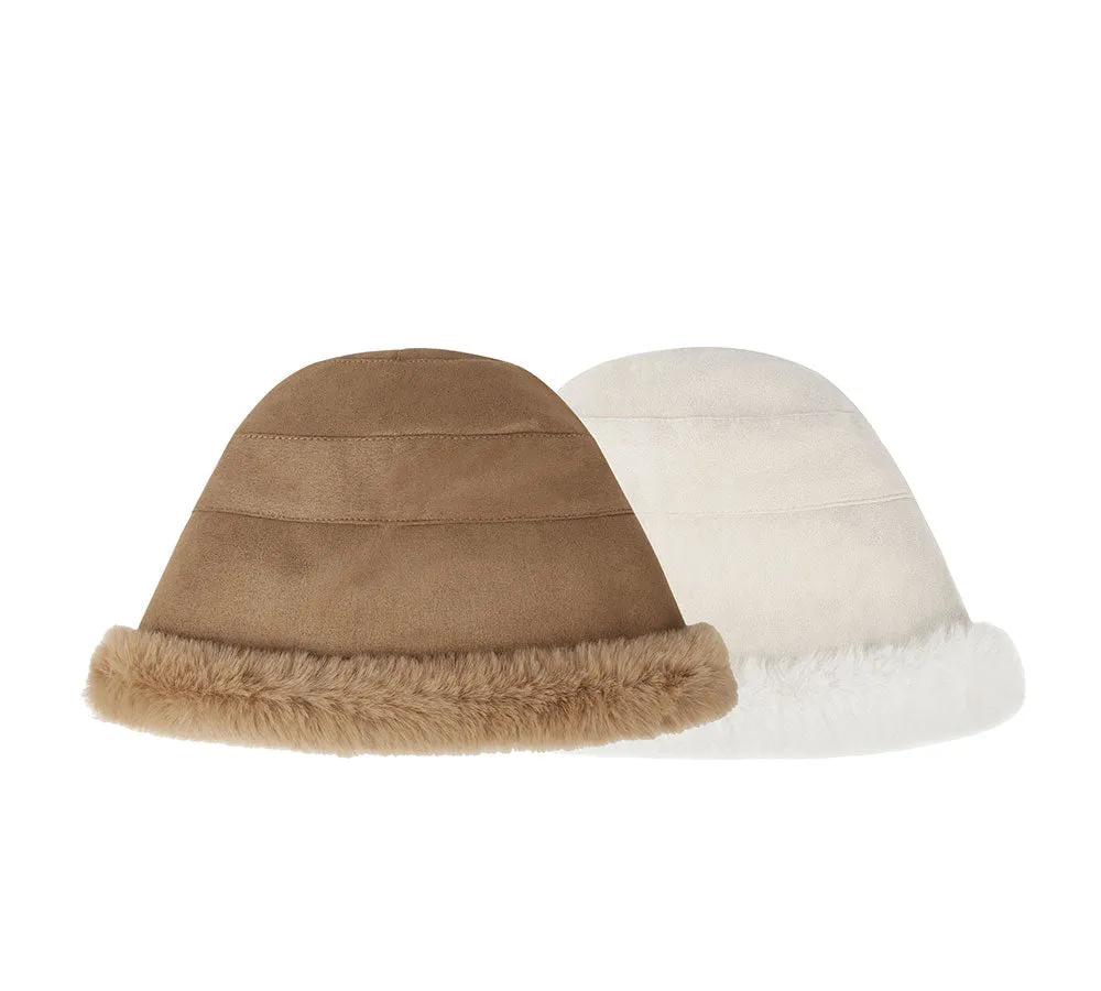 Suede Fluffy Warm Bucket Hat