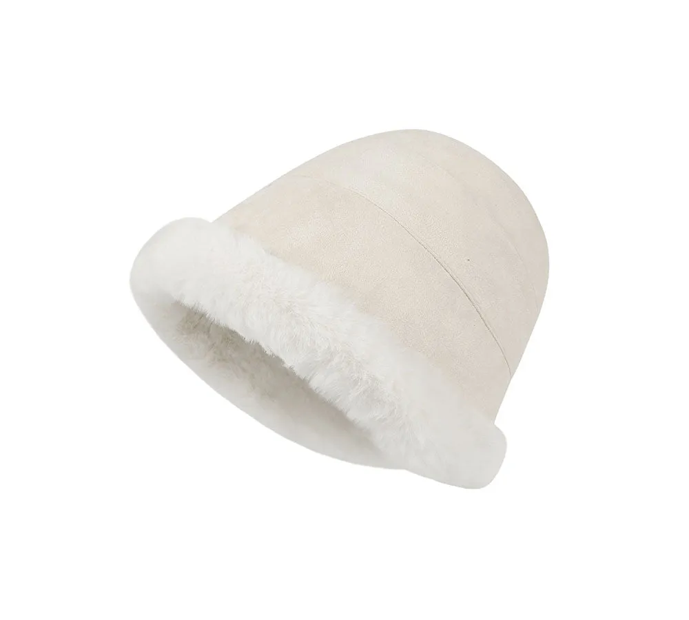 Suede Fluffy Warm Bucket Hat