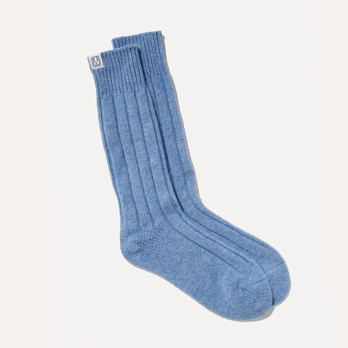 The Cozy Sock - Light Blue Wool / Cashmere Blend