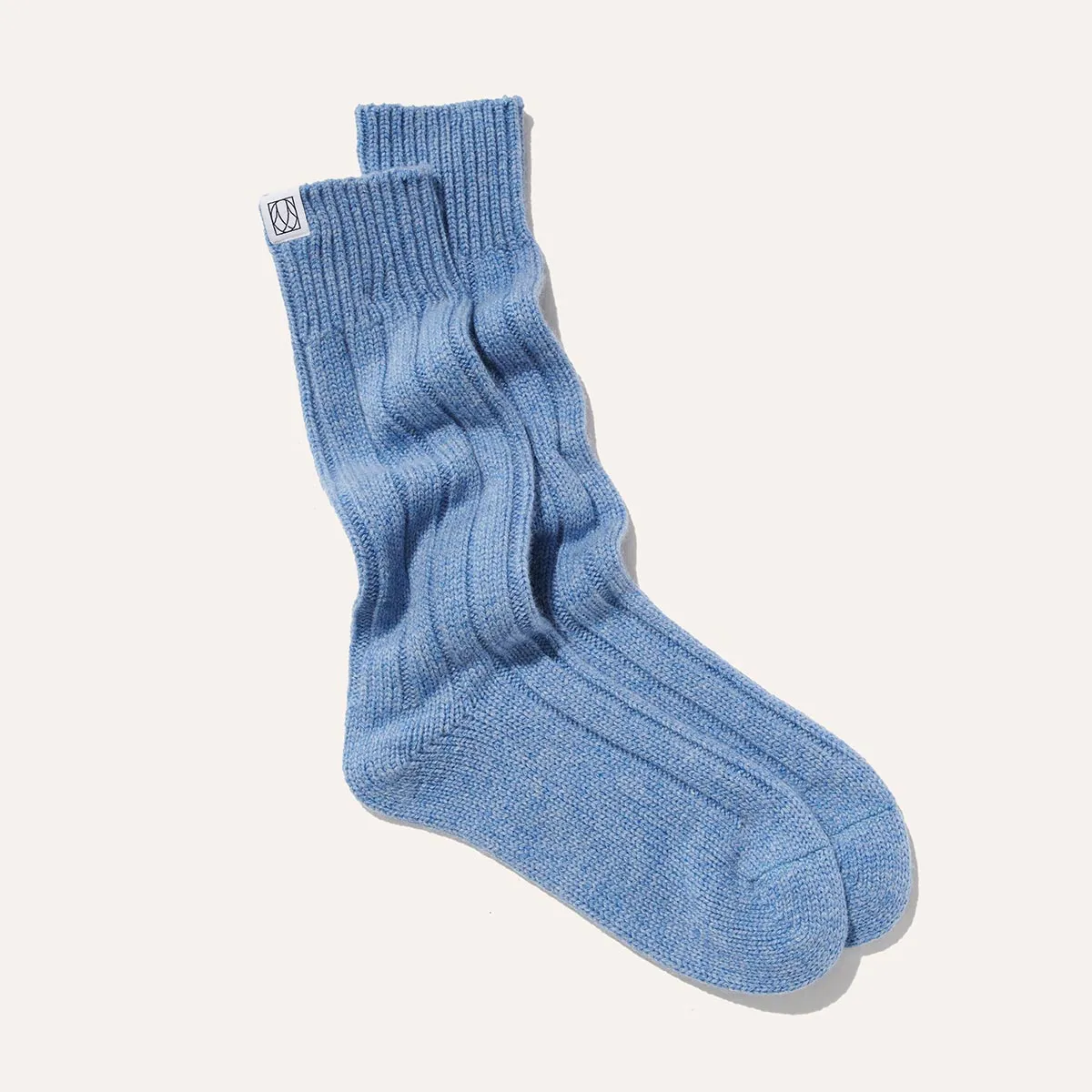 The Cozy Sock - Light Blue Wool / Cashmere Blend