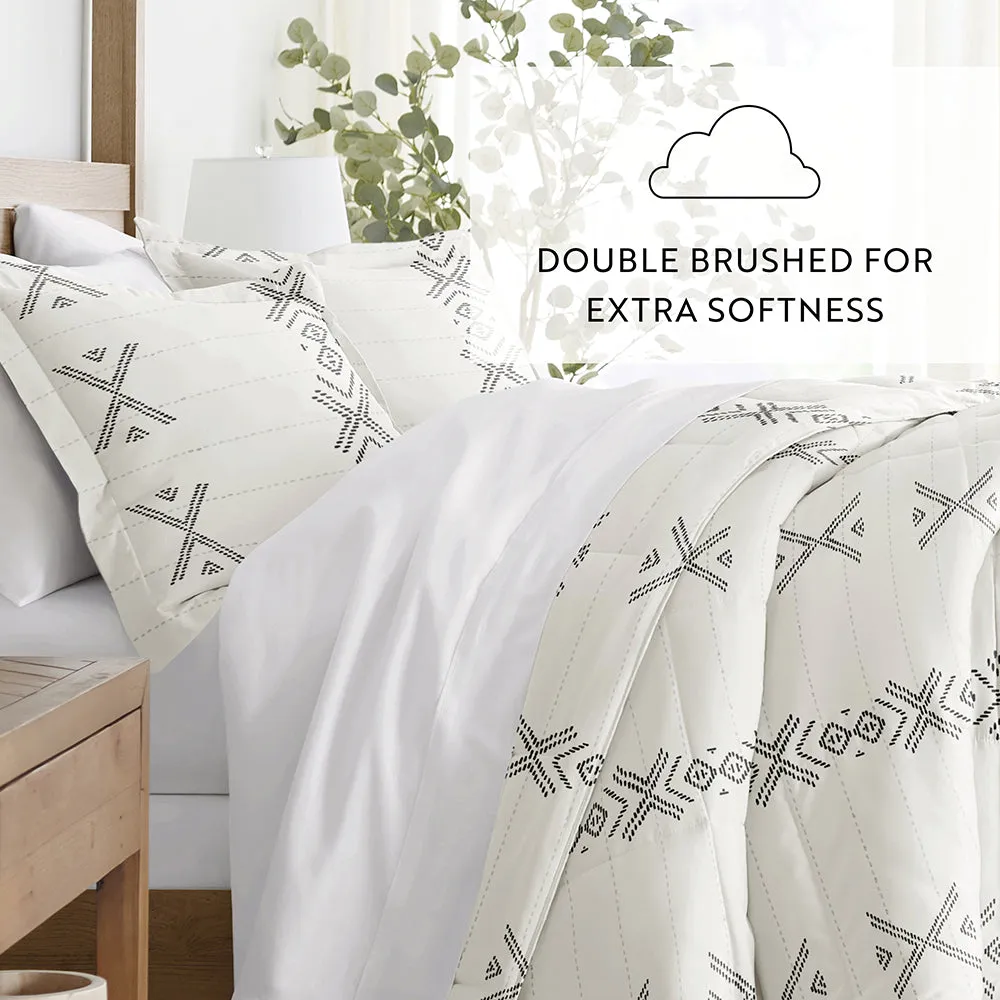 Urban Stitch Patterned Down-Alternative Comforter Set