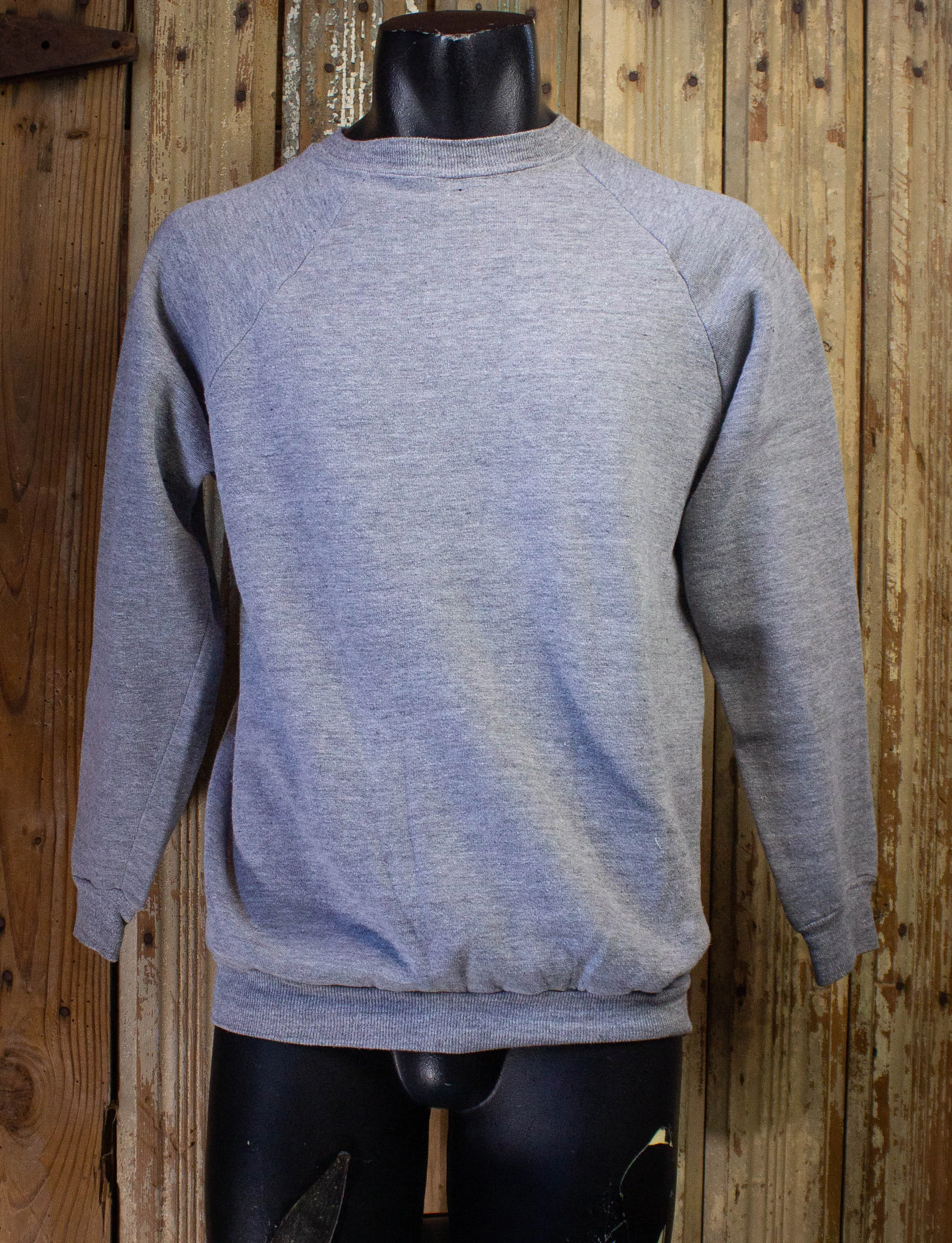 Vintage Grey Blank Crewneck Sweatshirt L