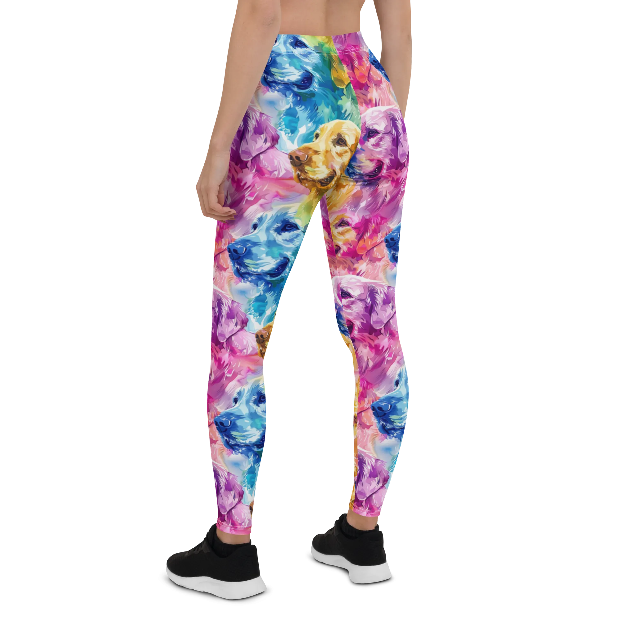 Watercolor Golden Retriever Leggings