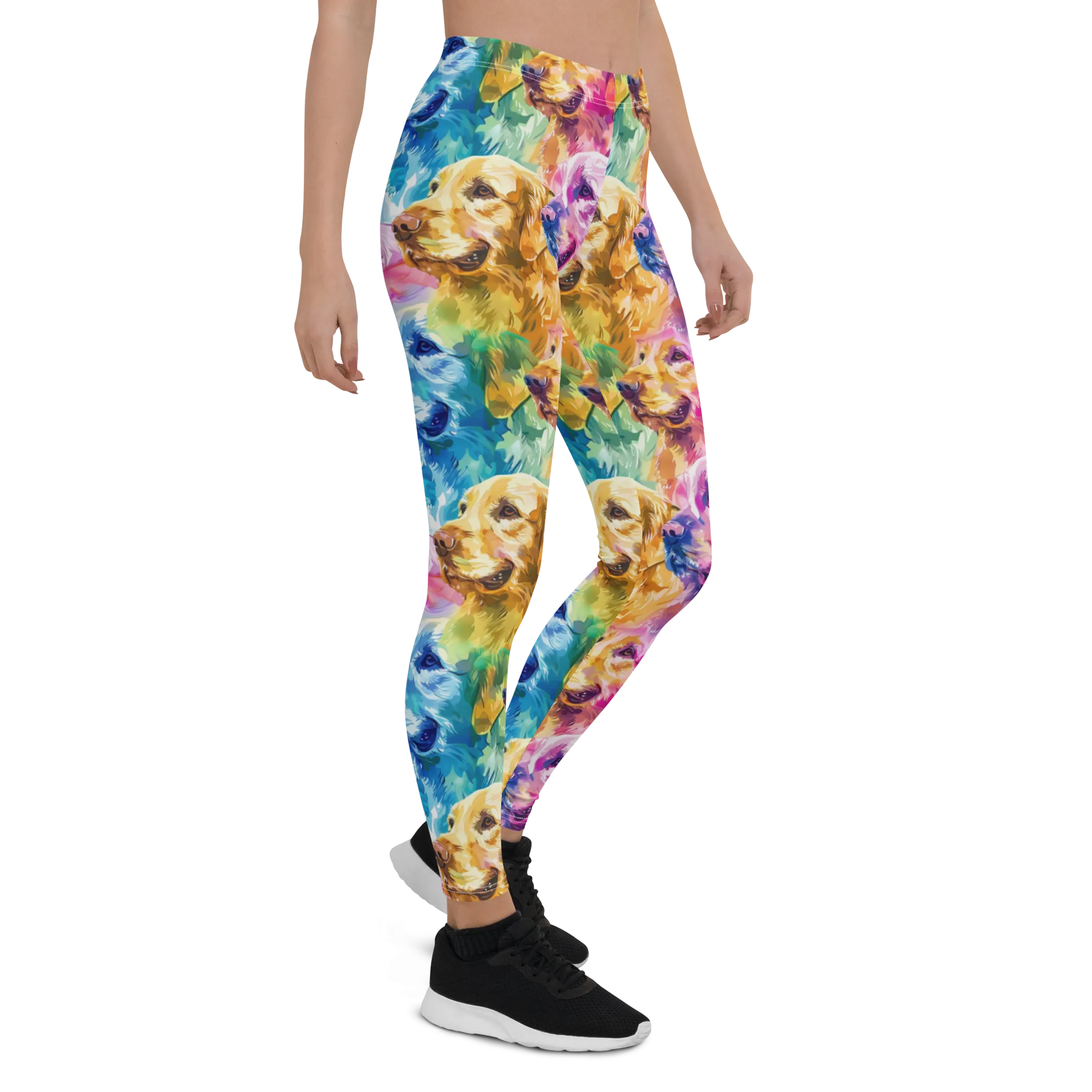 Watercolor Golden Retriever Leggings