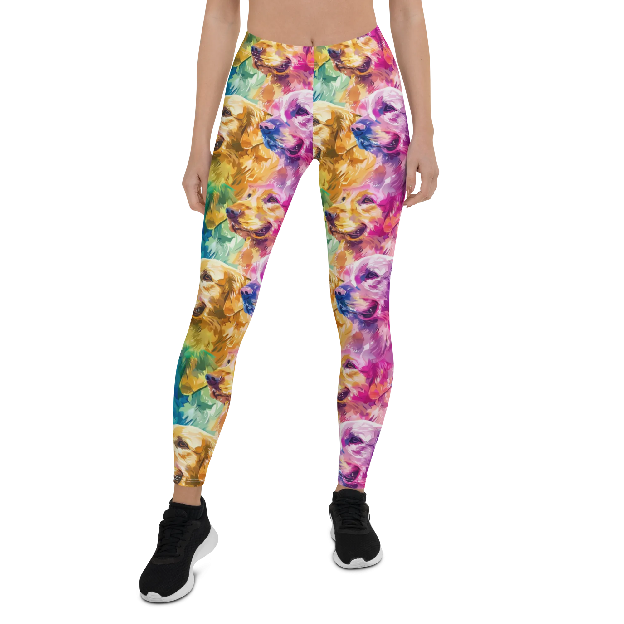 Watercolor Golden Retriever Leggings