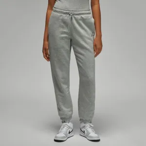 Women's Jordan Brooklyn Fleece Pants - DK GREY HEATHER/WHITE