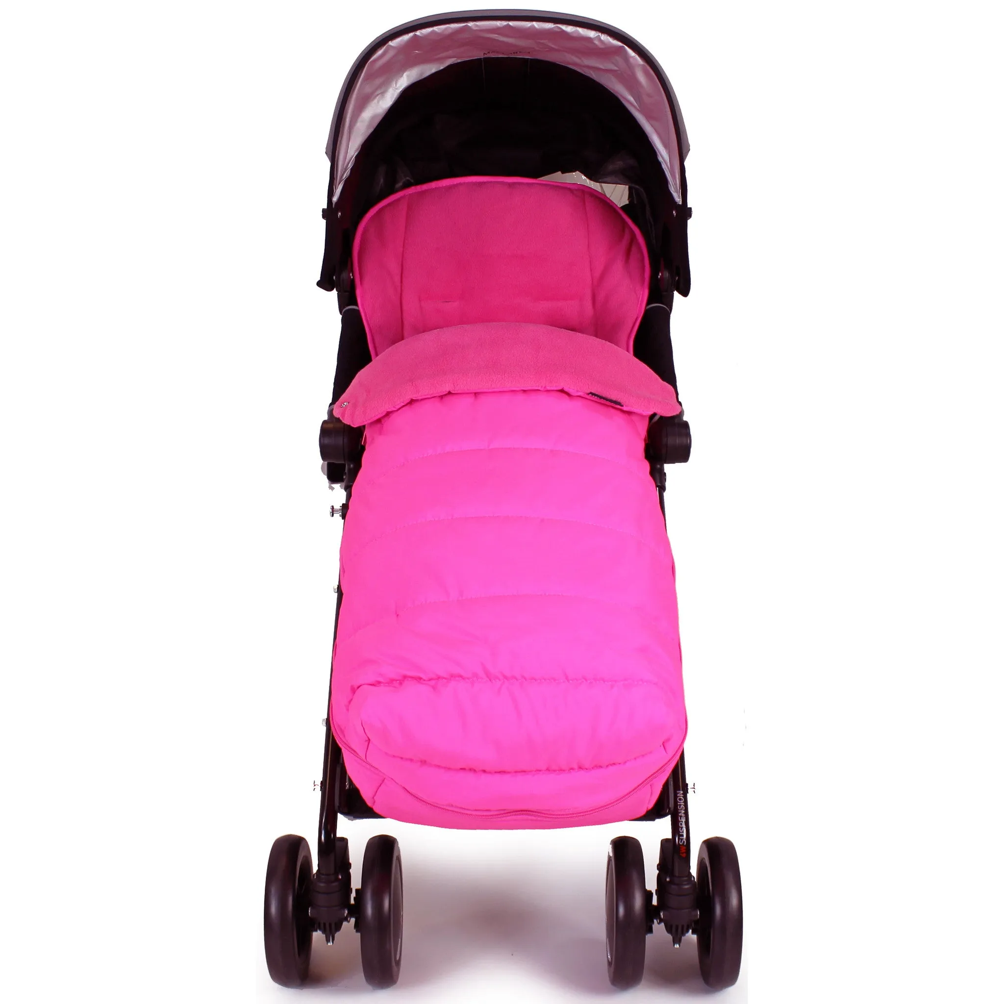 XXL Large Luxury Foot-muff And Liner For Mamas And Papas Armadillo - Raspberry (Pink)